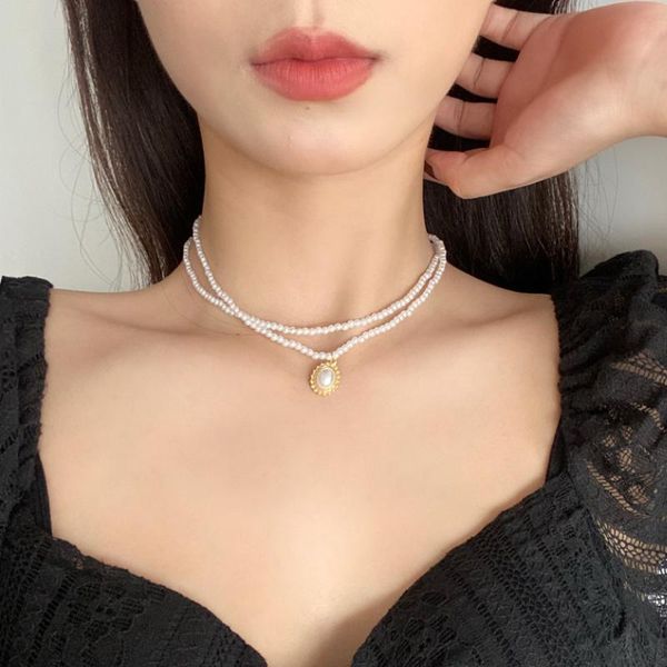 chokers french personality pearl necklace fashion trendy layered choker elliptical pendant collarbone chain jewelry charm gift for women, Golden;silver
chokers french personality pearl necklace fashion trendy layered choker elliptical pendant collarbone chain jewelry charm gift for women, Golden;silver