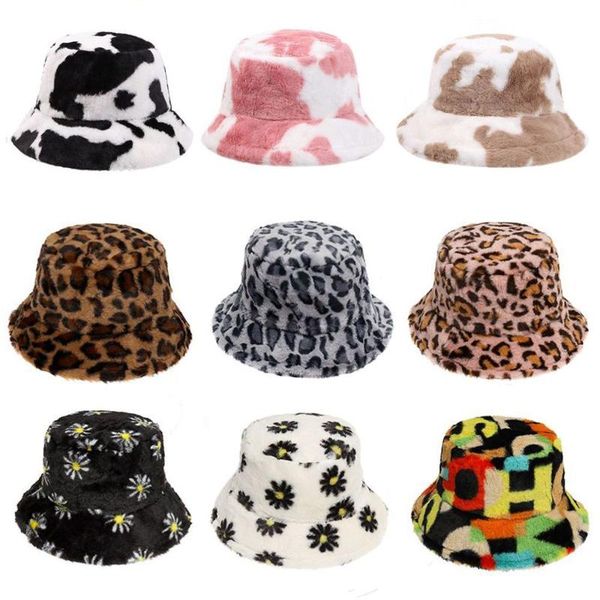 wide brim hats winter cow leopard print plush bucket for women tourism outdoor warm hat soft fisherman cap lady fashion panama present, Blue;gray
wide brim hats winter cow leopard print plush bucket for women tourism outdoor warm hat soft fisherman cap lady fashion panama present, Blue;gray