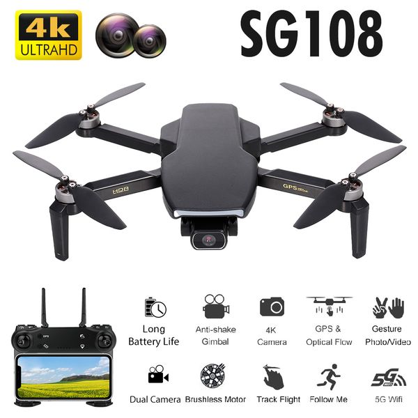 sg108 rc drone with 4k camera brushless drone dual camera 25 min 5g wifi fpv gps optical flow positioning rc qudcopter dron
sg108 rc drone with 4k camera brushless drone dual camera 25 min 5g wifi fpv gps optical flow positioning rc qudcopter dron