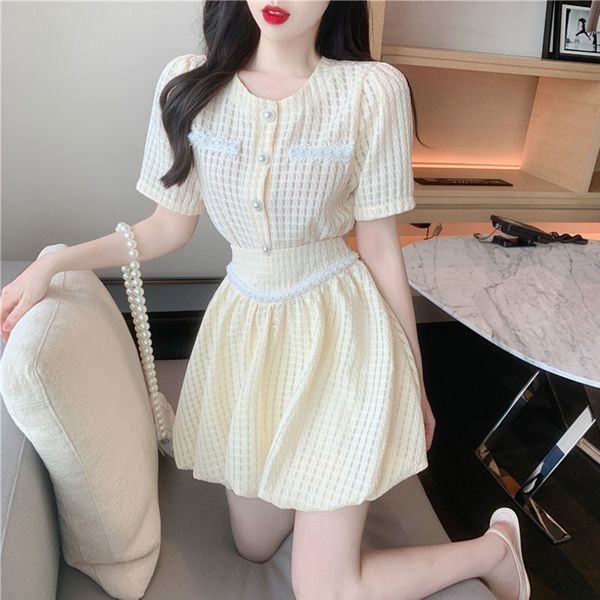 two piece dress summer korean sweet set women sleeve shirt blouse crop + high waist skirts sets small fragrance 2pcs suits a4h, White
two piece dress summer korean sweet set women sleeve shirt blouse crop + high waist skirts sets small fragrance 2pcs suits a4h, White