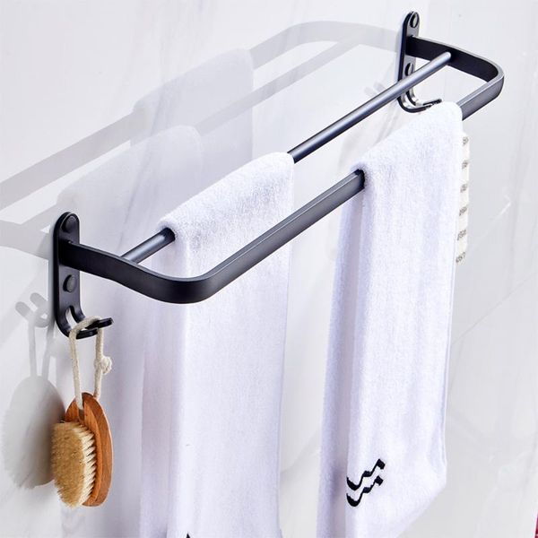 towel racks hanger wall mounted bathroom bar shelf roll holder hanging hook black aluminum organizer 40-50 cm
towel racks hanger wall mounted bathroom bar shelf roll holder hanging hook black aluminum organizer 40-50 cm