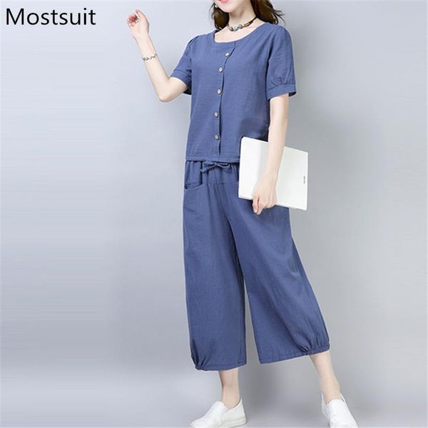 3xl plus size cotton linen short sleeve two piece set women summer 2021 outfits o-neck clothes wide leg trousers suits sets women's p, White
3xl plus size cotton linen short sleeve two piece set women summer 2021 outfits o-neck clothes wide leg trousers suits sets women's p, White