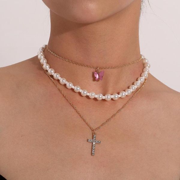 luxury design imitation pearls choker necklace female cross pendant necklaces for women 2021 fashion gold coin jewelry, Silver
luxury design imitation pearls choker necklace female cross pendant necklaces for women 2021 fashion gold coin jewelry, Silver