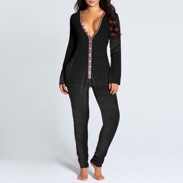women's jumpsuits & rompers women\u2021s casual long sleeve jumpsuit personality plaid stitching snap collar hooded one-piece pajamas h, Black;white
women's jumpsuits & rompers women\u2021s casual long sleeve jumpsuit personality plaid stitching snap collar hooded one-piece pajamas h, Black;white