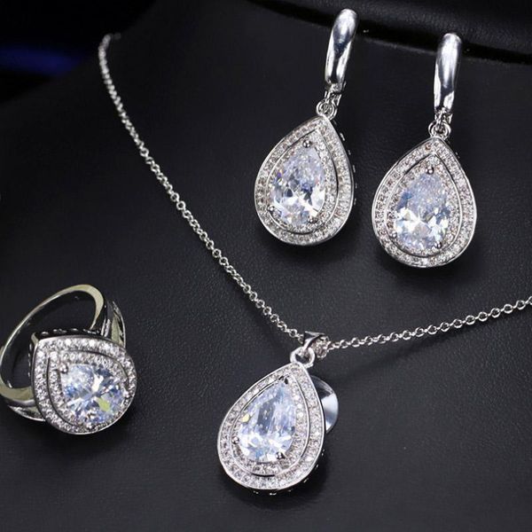 earrings & necklace zlxgirl romantic trendy set bridal jewelry water drop cz wedding sets for brides silver-color
earrings & necklace zlxgirl romantic trendy set bridal jewelry water drop cz wedding sets for brides silver-color