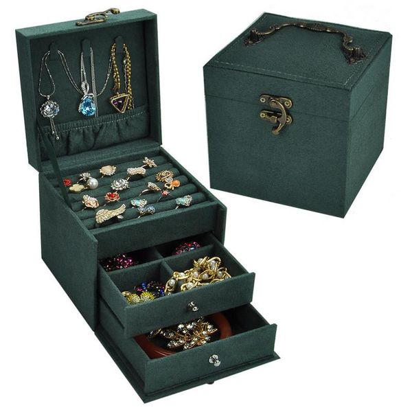 vintage jewlery box european-style small multi-layer plaid bracelet ear stud princess simple jewelry storage cosmetic case boxes & bins
vintage jewlery box european-style small multi-layer plaid bracelet ear stud princess simple jewelry storage cosmetic case boxes & bins