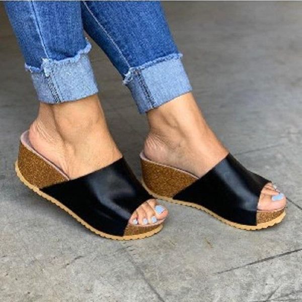 slippers summer open toe women wedges gladiator sandals fashion high heels platform ladies shoes casual roman beach slides, Black
slippers summer open toe women wedges gladiator sandals fashion high heels platform ladies shoes casual roman beach slides, Black