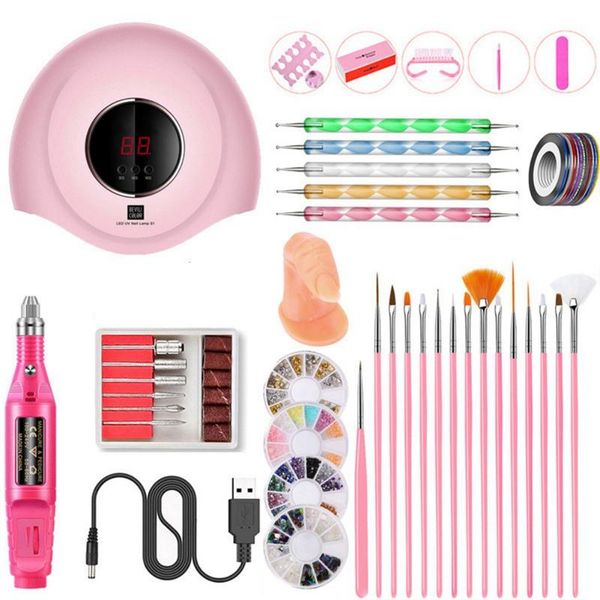 nail art kits set 120w uv led lamp for manicure gel polish kit varnish electric drill sets tools
nail art kits set 120w uv led lamp for manicure gel polish kit varnish electric drill sets tools