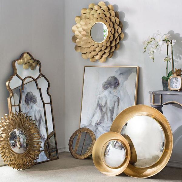 mirrors european wrought iron golden flower mirror wall hanging living room porch ornament pendant decorative
mirrors european wrought iron golden flower mirror wall hanging living room porch ornament pendant decorative