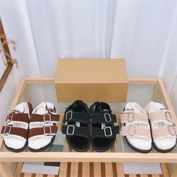 sandals personalized metal buckle design ladies flat round toe fur one autumn and winter fashion casual, Black
sandals personalized metal buckle design ladies flat round toe fur one autumn and winter fashion casual, Black