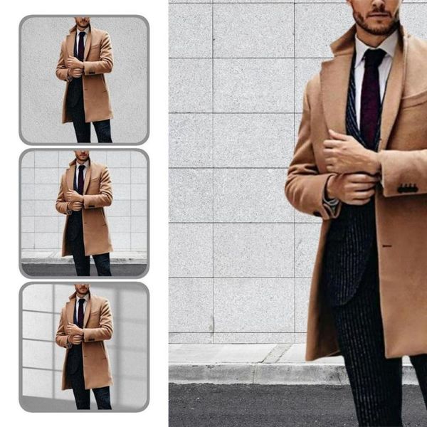 men's jackets long gorgeous men solid color business coat british style trench sleeve for daily wear, Black;brown
men's jackets long gorgeous men solid color business coat british style trench sleeve for daily wear, Black;brown