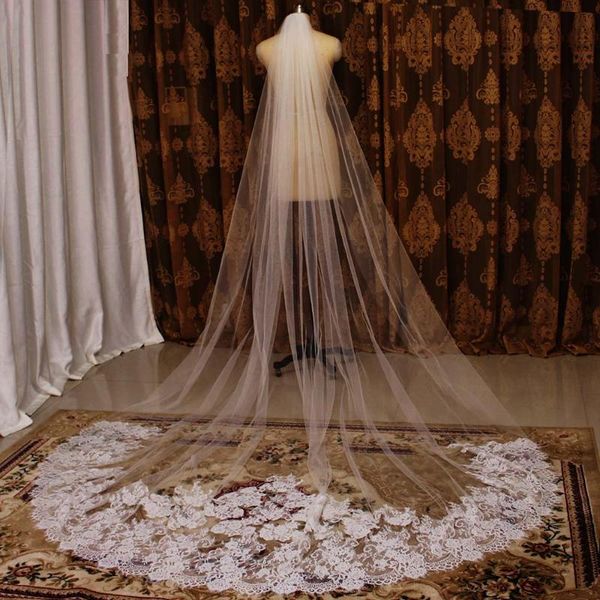 bridal veils cathedral eyelash lace 3 meters wedding veil with comb 3m long one layer accessories, Black
bridal veils cathedral eyelash lace 3 meters wedding veil with comb 3m long one layer accessories, Black