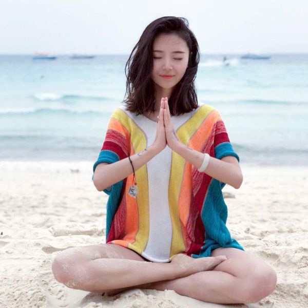 women's swimwear rainbow clothes women mujer summer beach sun protection jacket chinese knit sweater loose large size swimsuit bikini b, White;black
women's swimwear rainbow clothes women mujer summer beach sun protection jacket chinese knit sweater loose large size swimsuit bikini b, White;black
