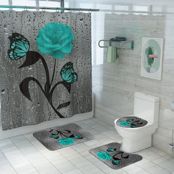 bath accessory set glorystar flower butterfly printing shower curtain/bathroom mat carpet floor
bath accessory set glorystar flower butterfly printing shower curtain/bathroom mat carpet floor