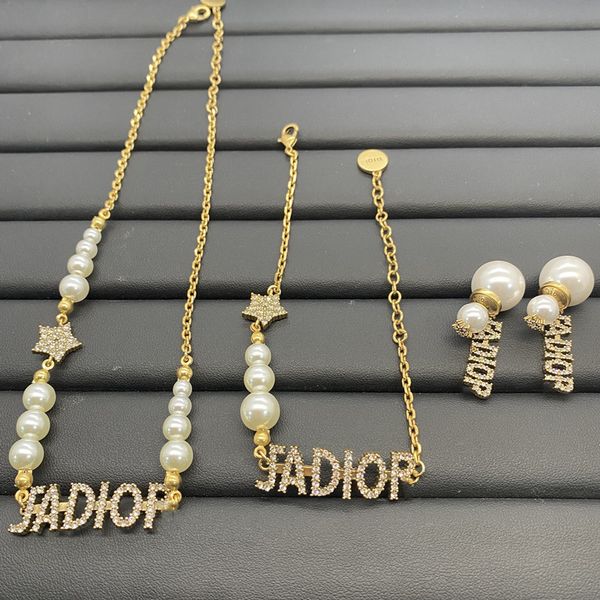 retro letter pearl earrings net red star same pearl letter necklace bracelet, Golden;silver
retro letter pearl earrings net red star same pearl letter necklace bracelet, Golden;silver
