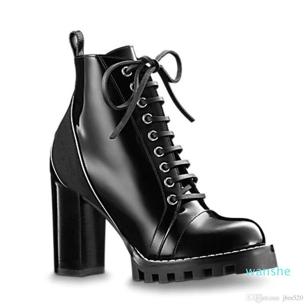 fashion-high heeled boots autumn winter coarse heel women shoes desert boot 100% real leather zipper letter lace up lady heels, Black
fashion-high heeled boots autumn winter coarse heel women shoes desert boot 100% real leather zipper letter lace up lady heels, Black