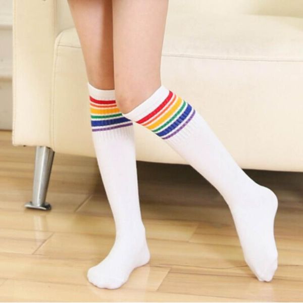 women rainbow striped knee socks colorful stockings thigh high warm cotton activewear long for girls & hosiery, Black;white
women rainbow striped knee socks colorful stockings thigh high warm cotton activewear long for girls & hosiery, Black;white