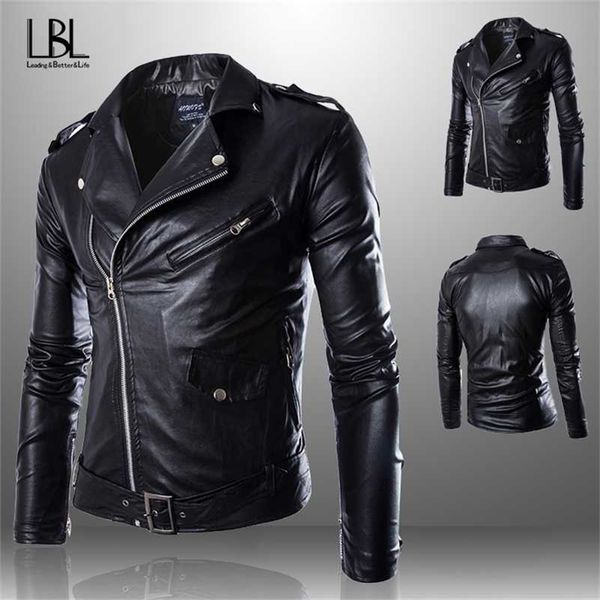 mens leather jacket men fashion motorcycle pu leather jacket pocket leather coat men lined jacket slim street biker coat zipper 211110, Black 
mens leather jacket men fashion motorcycle pu leather jacket pocket leather coat men lined jacket slim street biker coat zipper 211110, Black