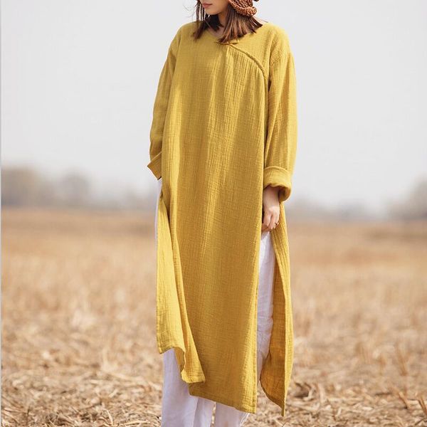 casual dresses 14 color solid vintage elegant dress 2021 spring loose full sleeves o-neck women plus size l-6xl red white yellow, Black;gray
casual dresses 14 color solid vintage elegant dress 2021 spring loose full sleeves o-neck women plus size l-6xl red white yellow, Black;gray