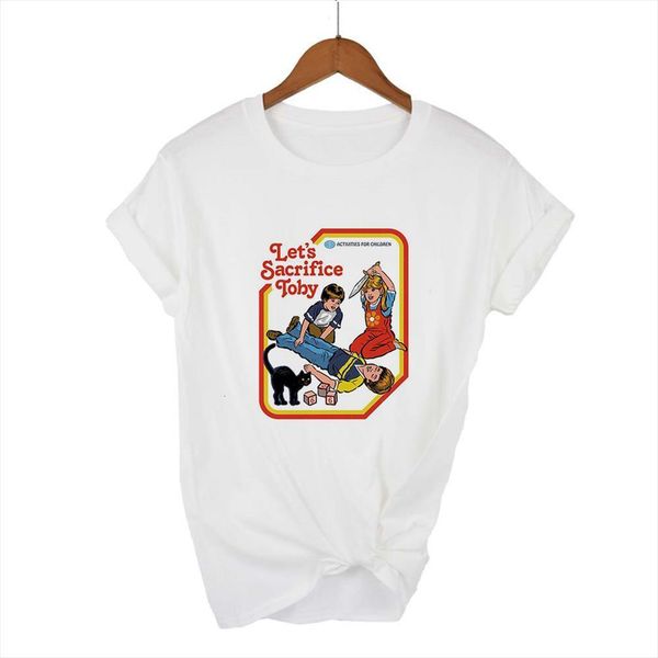 black humour plus size and men t shirt womens graphic creative round collar female pattern design spring summer harajuku, White;black
black humour plus size and men t shirt womens graphic creative round collar female pattern design spring summer harajuku, White;black