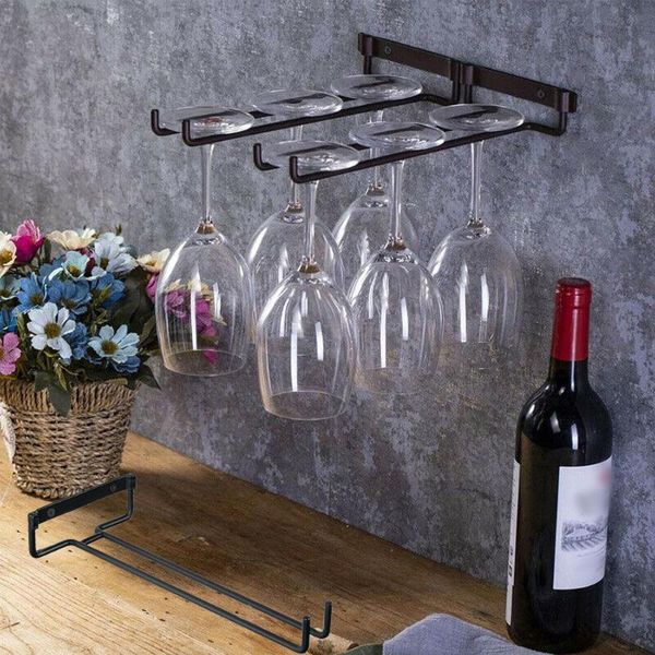 wine glass rack hanging cup holder bar goblet stemware storage racks hanger shelf iron kitchen organizer & organization
wine glass rack hanging cup holder bar goblet stemware storage racks hanger shelf iron kitchen organizer & organization