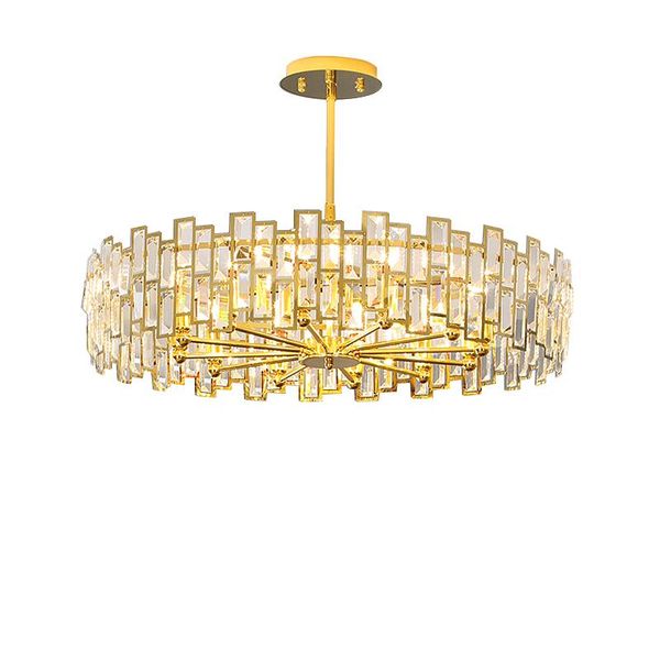 modern luxury clear crystal stainless steel plated golden chandelier pendent lamp indoor cell hang light living dinning room pendant lamps
modern luxury clear crystal stainless steel plated golden chandelier pendent lamp indoor cell hang light living dinning room pendant lamps