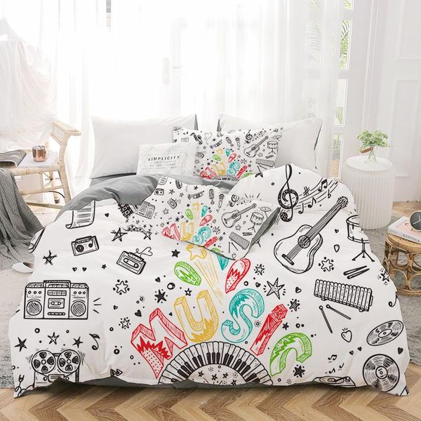 bedding sets musical instruments 3d printed set graffiti style duvet cover pillowcase single twin king soft for seasons home textile
bedding sets musical instruments 3d printed set graffiti style duvet cover pillowcase single twin king soft for seasons home textile