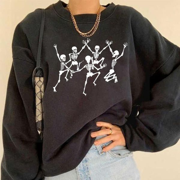 women's hoodies & sweatshirts dancing skull print vintage black oversized crewneck sweatshirt women drop sleeves pullovers streetwear c
women's hoodies & sweatshirts dancing skull print vintage black oversized crewneck sweatshirt women drop sleeves pullovers streetwear c