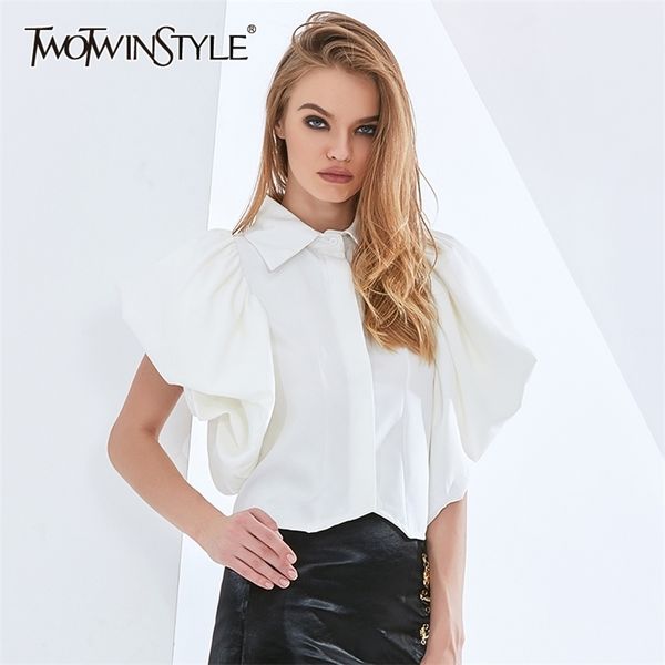 elegant solid shirt for women lapel butterfly sleeve large size white blouse female spring fashionable clothing 210524
elegant solid shirt for women lapel butterfly sleeve large size white blouse female spring fashionable clothing 210524