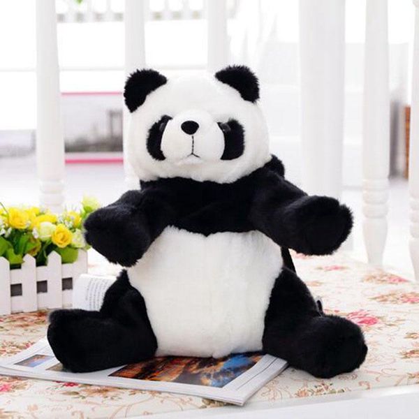 backpack 35x22cm cartoon panda shoulder bag animal plush doll for boy girl