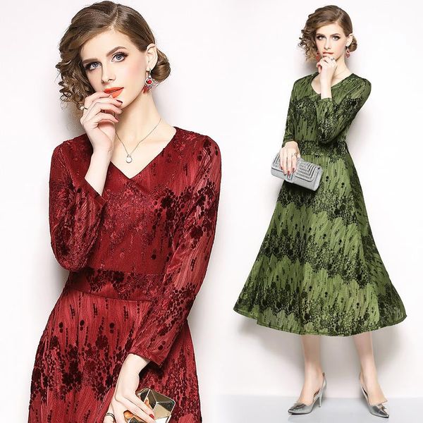 casual dresses elegant vintage fashion women jacquard slim tunic high waist evening party dress lady long sleeve big swing maxi, Black;gray
casual dresses elegant vintage fashion women jacquard slim tunic high waist evening party dress lady long sleeve big swing maxi, Black;gray