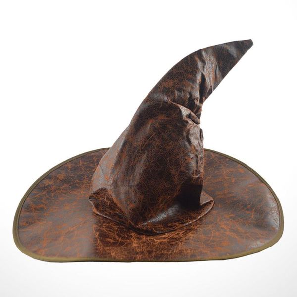 party hats leather witch wizard fashion headgear props cosplay costume accessories for children (brown)
party hats leather witch wizard fashion headgear props cosplay costume accessories for children (brown)