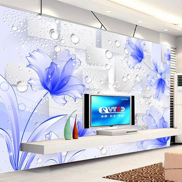 wallpapers custom po wallpaper 3d stereo blue flowers murals living room tv sofa background wall cloth modern creative papel de parede
wallpapers custom po wallpaper 3d stereo blue flowers murals living room tv sofa background wall cloth modern creative papel de parede