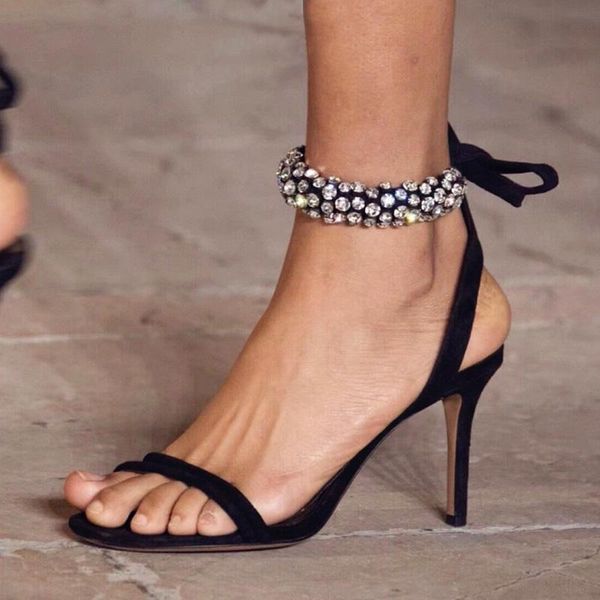 lady black high heel rhinestone sandal elegant woman crystal buckle party dress sandals
lady black high heel rhinestone sandal elegant woman crystal buckle party dress sandals