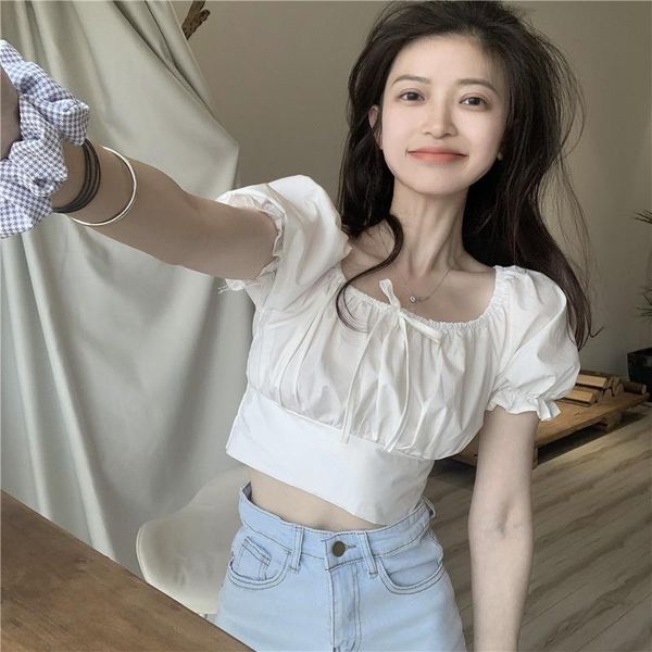 women's t-shirt 2021 summer women t shirt slim bow white chiffon korean female crop clothes for camisetas de mujer pink wpy3479
women's t-shirt 2021 summer women t shirt slim bow white chiffon korean female crop clothes for camisetas de mujer pink wpy3479