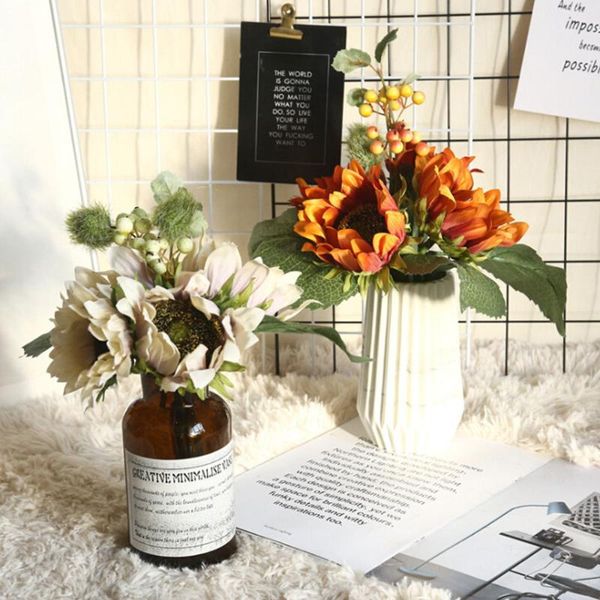 artificial sunflower flower bouquet wedding decoration floral home garden party supplies silk real touch fake flowers decorative & wreaths
artificial sunflower flower bouquet wedding decoration floral home garden party supplies silk real touch fake flowers decorative & wreaths