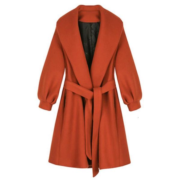 women's wool & blends winter en coats with belt casual turndown collar loose female long plus size ladies oute lvq4, Black
women's wool & blends winter en coats with belt casual turndown collar loose female long plus size ladies oute lvq4, Black