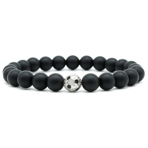 70% off micro soccer beads bracelet 8 mm frosted stone elastic, Black
70% off micro soccer beads bracelet 8 mm frosted stone elastic, Black