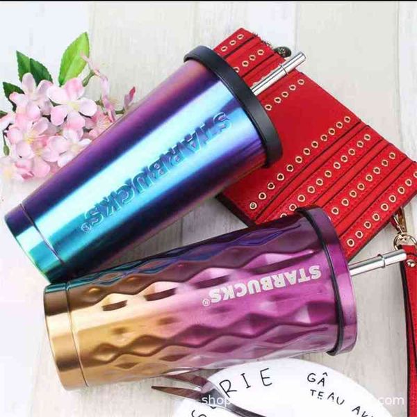 pop star baba 304 stainless steel rhombic irregular gradient straw couple car coffee cup
pop star baba 304 stainless steel rhombic irregular gradient straw couple car coffee cup