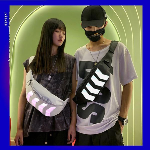 waist bags fashion reflective chest bag fanny pack multi-function steam punk leg street hip hop women's belt pochete
waist bags fashion reflective chest bag fanny pack multi-function steam punk leg street hip hop women's belt pochete