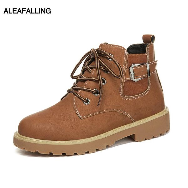 boots aleafalling women anti-skip girl's lace up buckle leather lady shoes solid outdoor party 202182, Black
boots aleafalling women anti-skip girl's lace up buckle leather lady shoes solid outdoor party 202182, Black