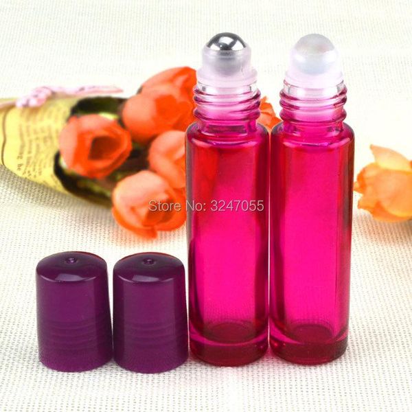 10/30/50pcs fuchsia elegant cosmetic roll on essential oil bottle, empty steel fragrance perfume glass containers storage bottles & jars
10/30/50pcs fuchsia elegant cosmetic roll on essential oil bottle, empty steel fragrance perfume glass containers storage bottles & jars