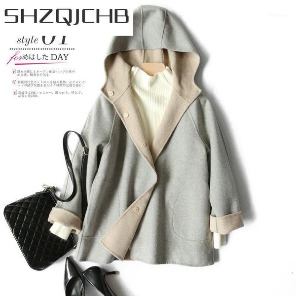 women's wool & blends shzq winter women clothes 2021 elegant 90% coat female cashmere overcoat ladies casaco feminino woolen jackets hi, Black
women's wool & blends shzq winter women clothes 2021 elegant 90% coat female cashmere overcoat ladies casaco feminino woolen jackets hi, Black
