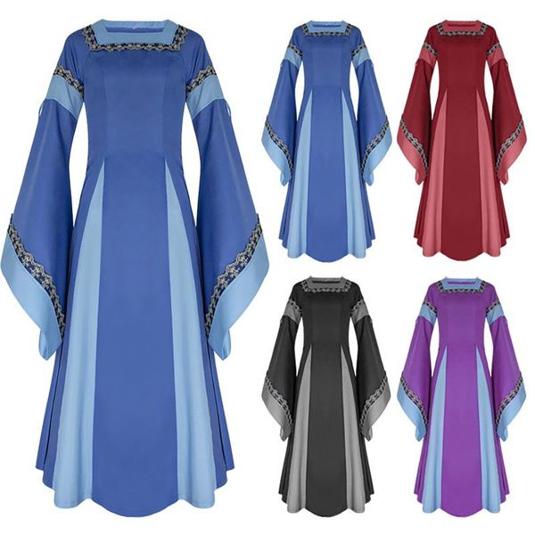 casual dresses patchwork trumpet sleeve dress plus size woman vintage y2k festival clothing vestido maxi robe longue femme roupas, Black;gray
casual dresses patchwork trumpet sleeve dress plus size woman vintage y2k festival clothing vestido maxi robe longue femme roupas, Black;gray