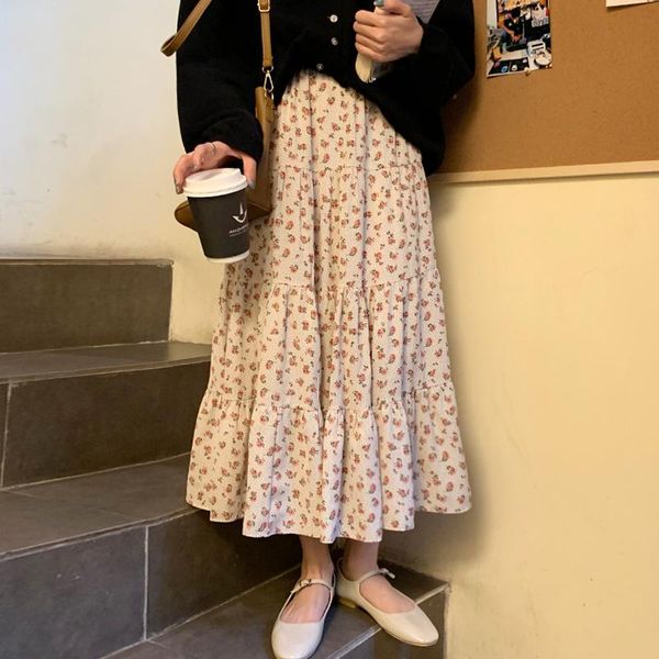 skirts womens floral vintage sweet lovely all-match chic high elastic waist long skirt harajuku kawaii female korean style, Black
skirts womens floral vintage sweet lovely all-match chic high elastic waist long skirt harajuku kawaii female korean style, Black