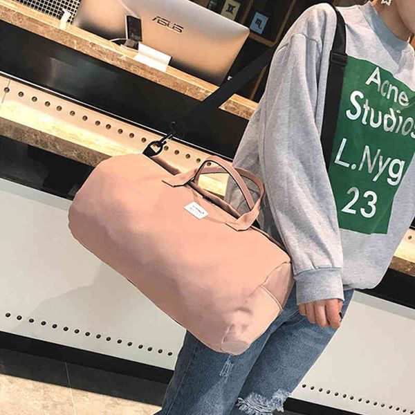 short distance travel bag female hand luggage korean version large capacity simple canvas solid color waterproof fitness, Blue;pink
short distance travel bag female hand luggage korean version large capacity simple canvas solid color waterproof fitness, Blue;pink