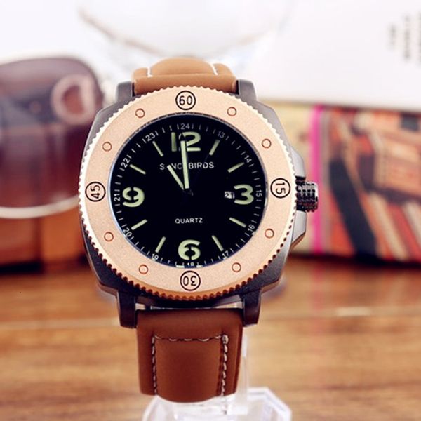 big dial belt men's watch business trend luminous non mechanical leisure quartz, Slivery;brown
big dial belt men's watch business trend luminous non mechanical leisure quartz, Slivery;brown