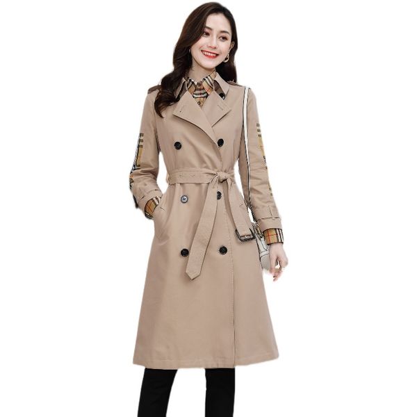 women's trench coats long classic windbreaker waterproof british new high-end english style autumn winter gabadian solid color g12, Tan;black
women's trench coats long classic windbreaker waterproof british new high-end english style autumn winter gabadian solid color g12, Tan;black