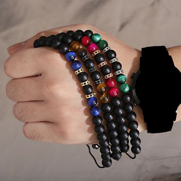 strand classic micro pave cz charms bracelets men bileklik tiger eye stone beads weave bracelet homme women jewelry, Black
strand classic micro pave cz charms bracelets men bileklik tiger eye stone beads weave bracelet homme women jewelry, Black