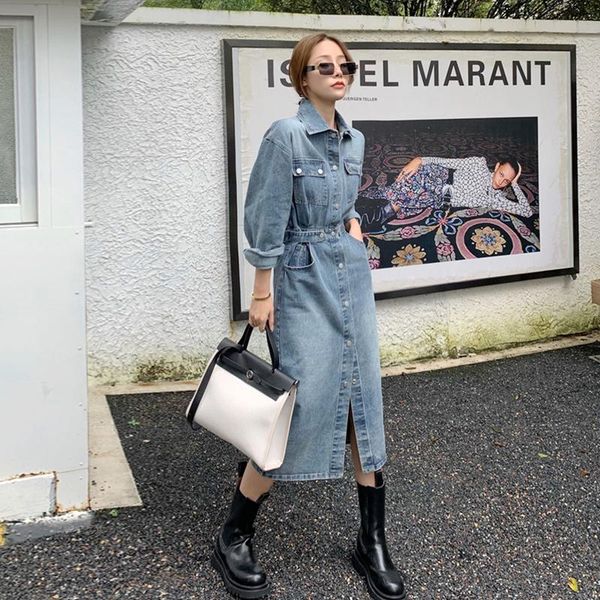 casual dresses werueruyu fashion womens long sleeve pocket button shirt denim split elegant length dress, Black;gray
casual dresses werueruyu fashion womens long sleeve pocket button shirt denim split elegant length dress, Black;gray